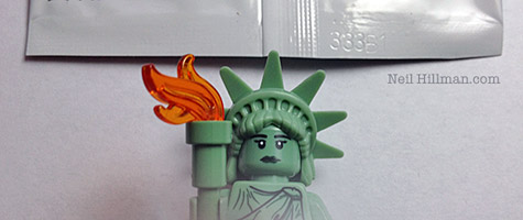 Lego Minifigures Series 6 Lady Liberty bump codes
