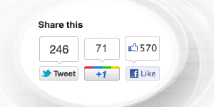 Social Media share buttons