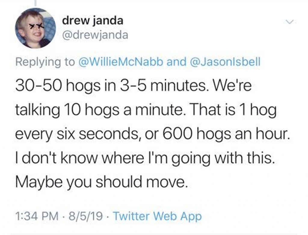 30-50 Feral Hogs meme