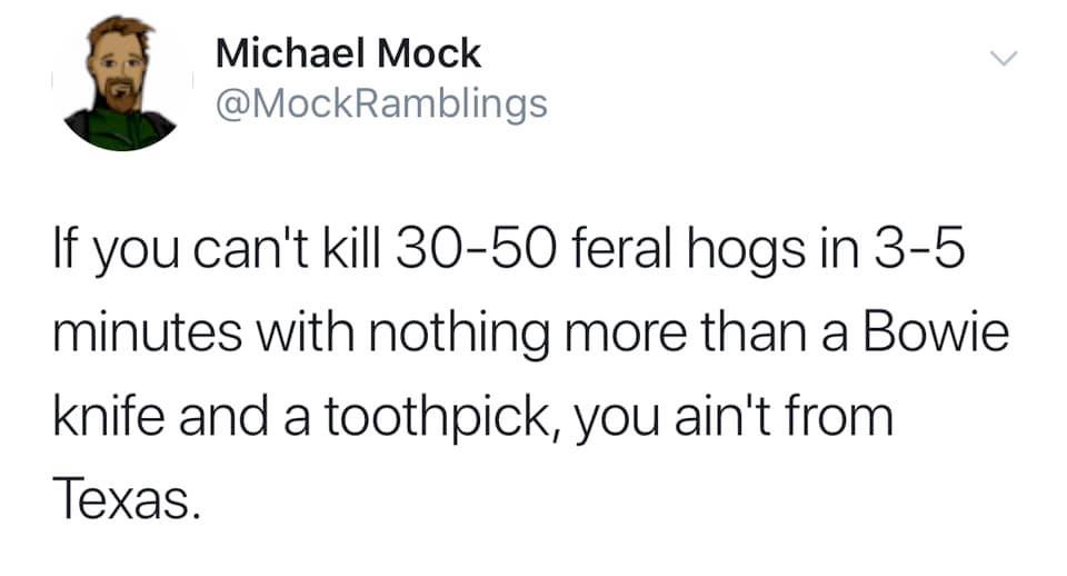 30-50 Feral Hogs meme