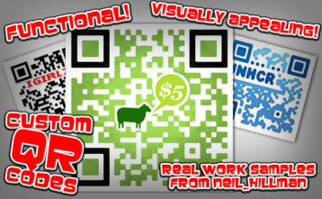 Customized QR code examples