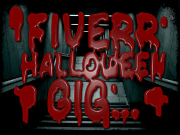 Halloween bloody font / text