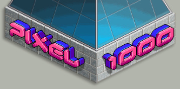 Pixel1000.com wall logo