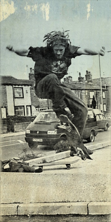 Old photo of me, skateboarding