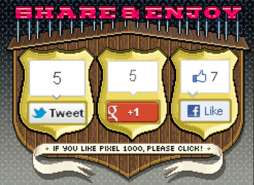 Social media share buttons placement